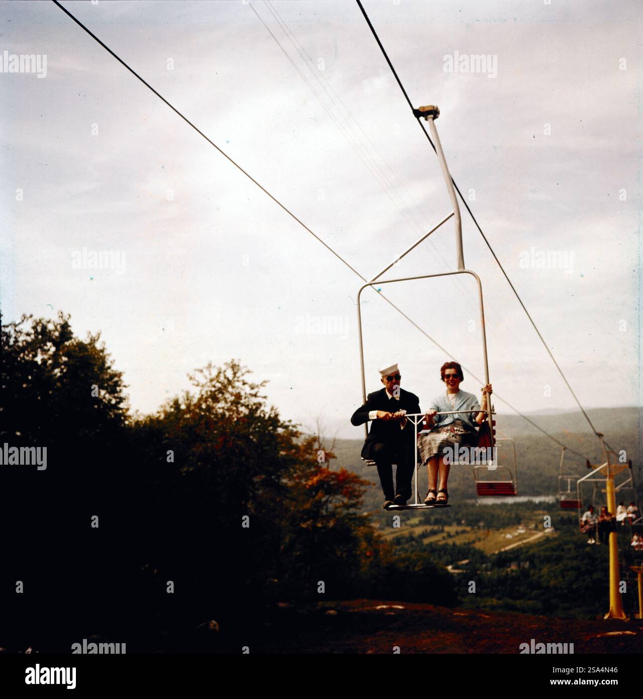 1960s ski lift hi-res stock photography and images - Alamy
