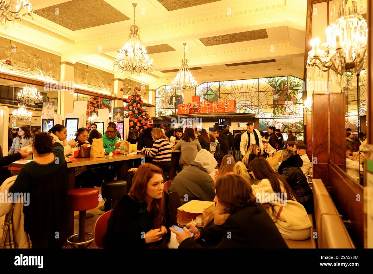 The interior view of McDonald’s Imperial,the most beautiful McDonald’s ...