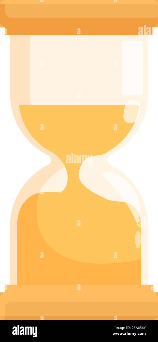 Hourglass with sand slowly trickling through, symbolizing the passage ...