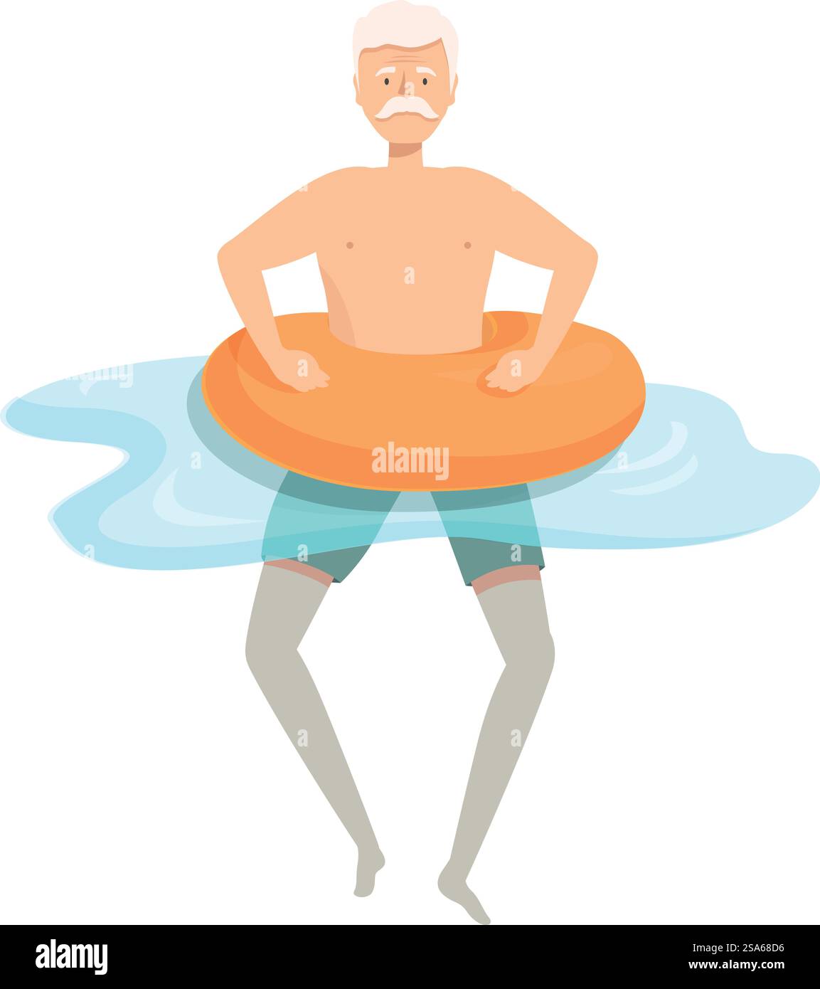 Man pool using float Stock Vector Images - Alamy