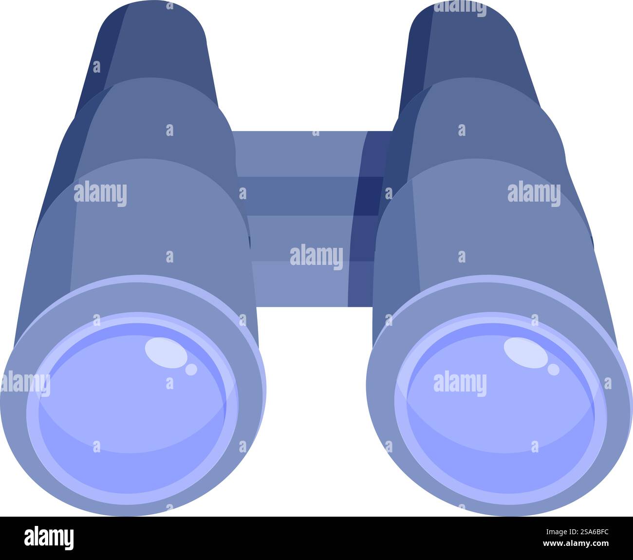 Binoculars are focusing on something unseen, bringing it closer for a ...