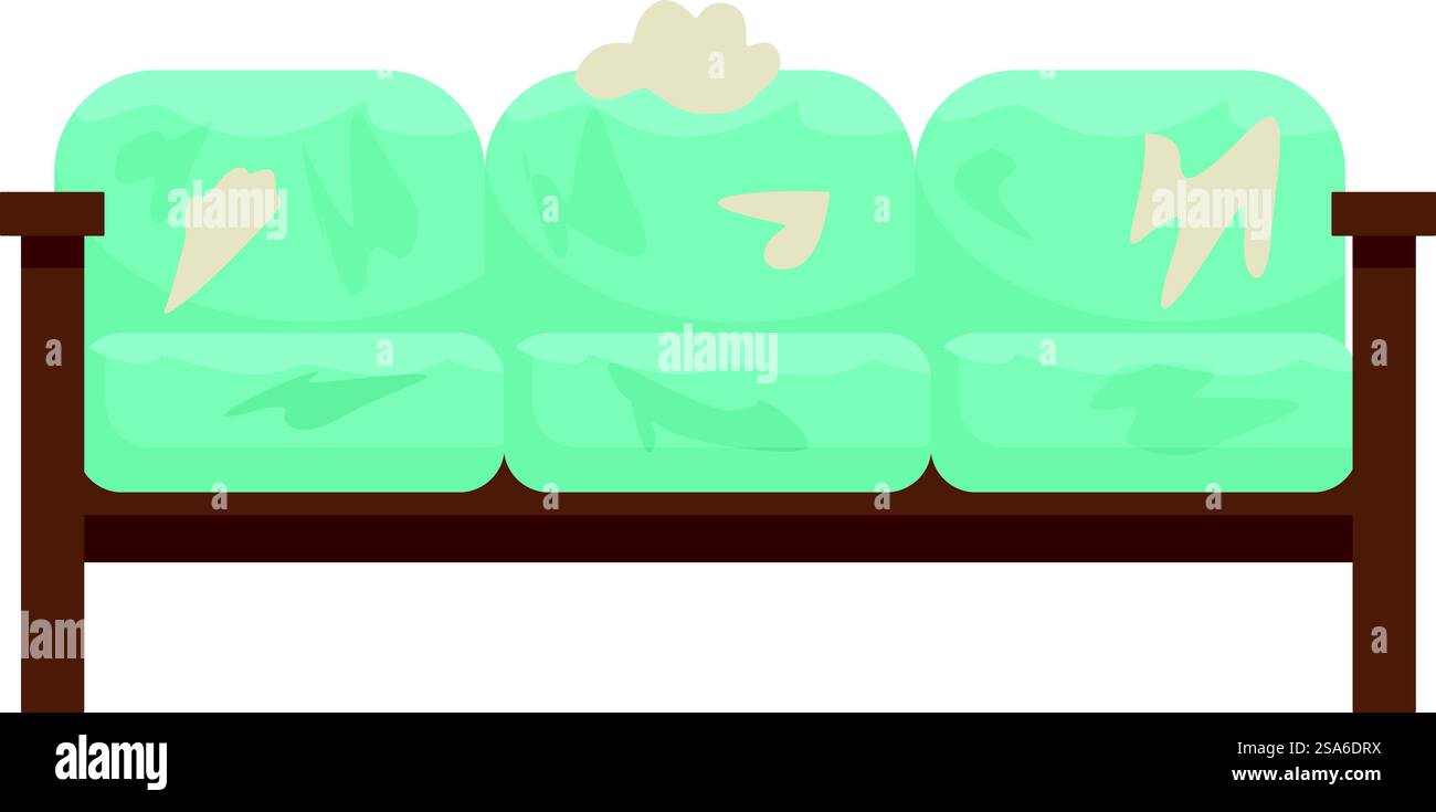 Couch Rip Png Old blue sofa with ripped upholstery showing signs of wear and tear ...