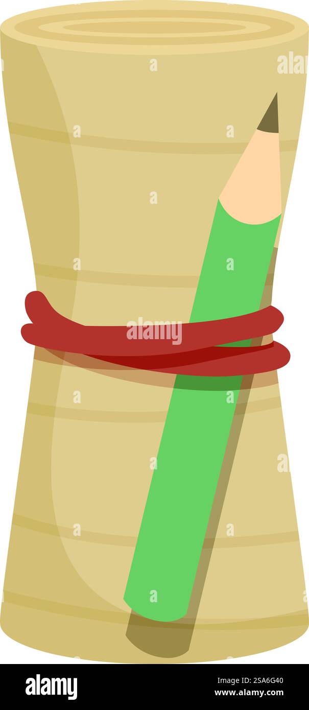 Rolled up note Stock Vector Images - Alamy
