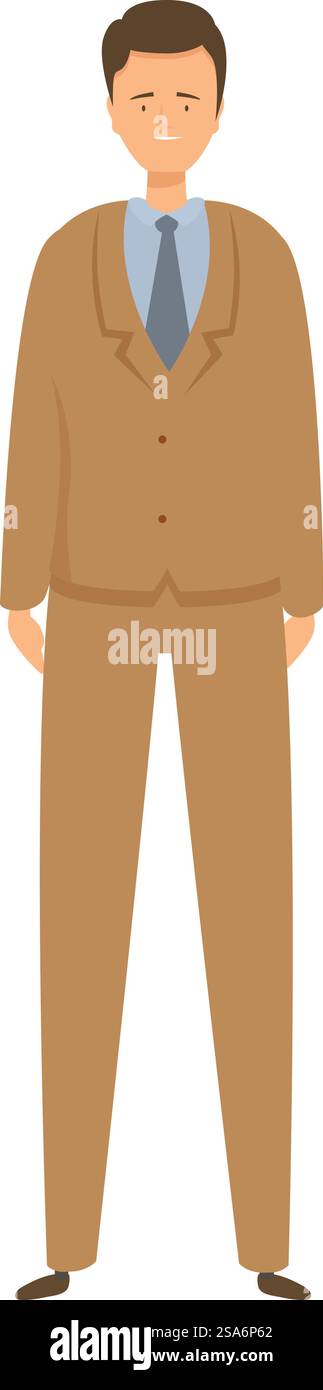 Young businessman is smiling and wearing a suit standing in this ...