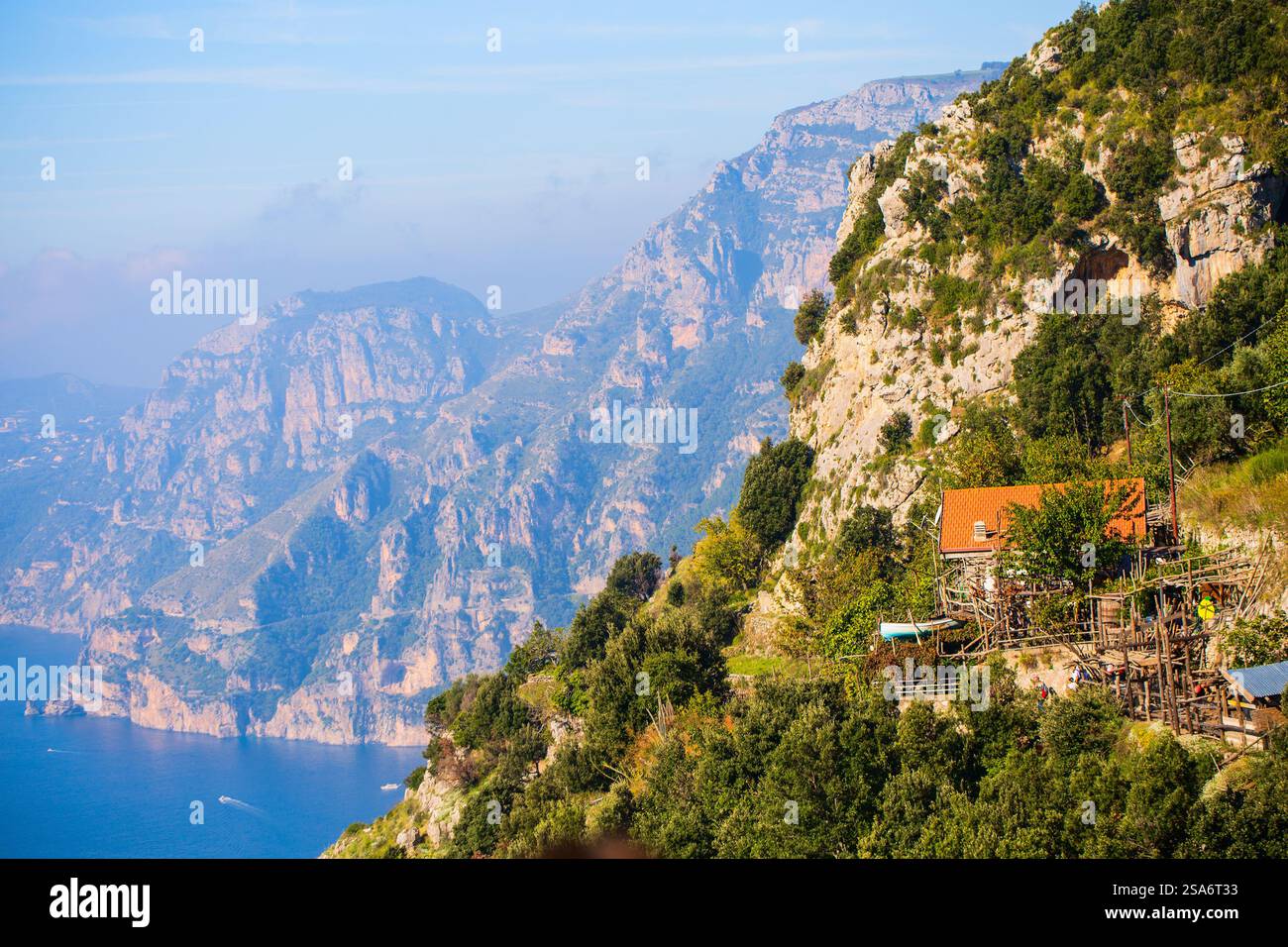 Beautiful landscape of Amalfi coast in Italy Stock Photo - Alamy