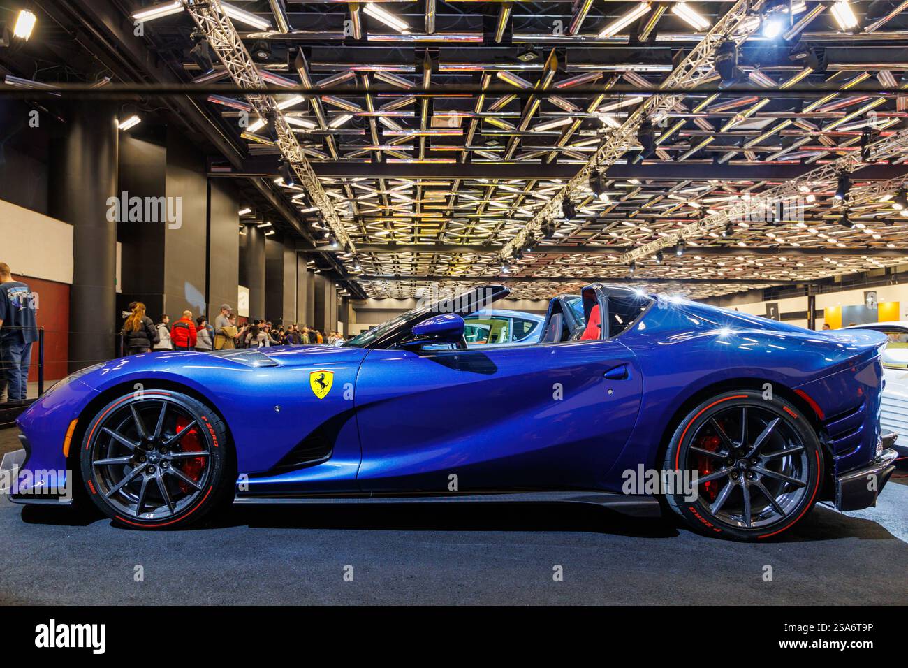 Montreal, Canada - Circa 2025: 2024 Ferrari 812 Competizione A side ...