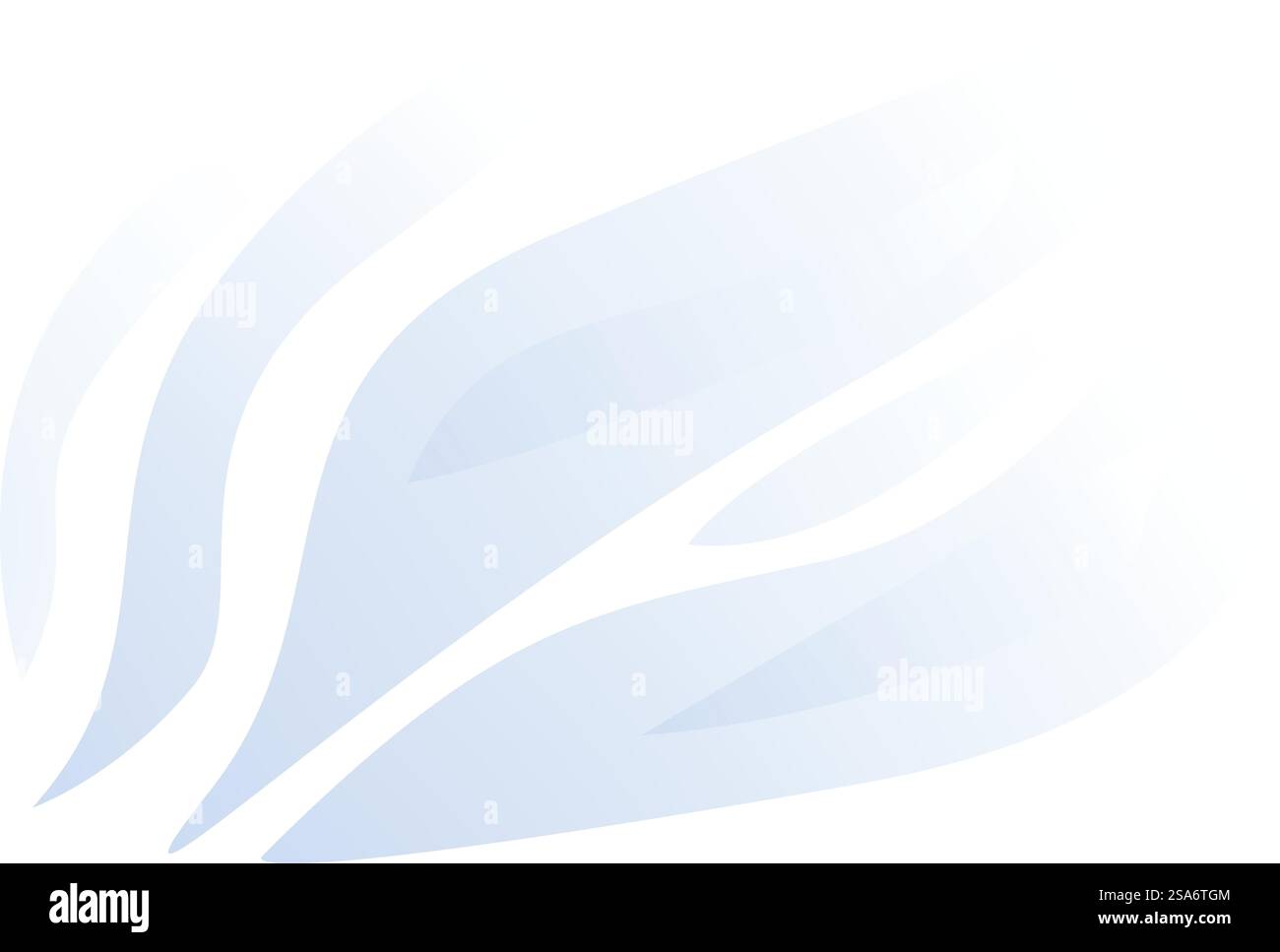 Abstract blue shape flowing on a white background, perfect for ...