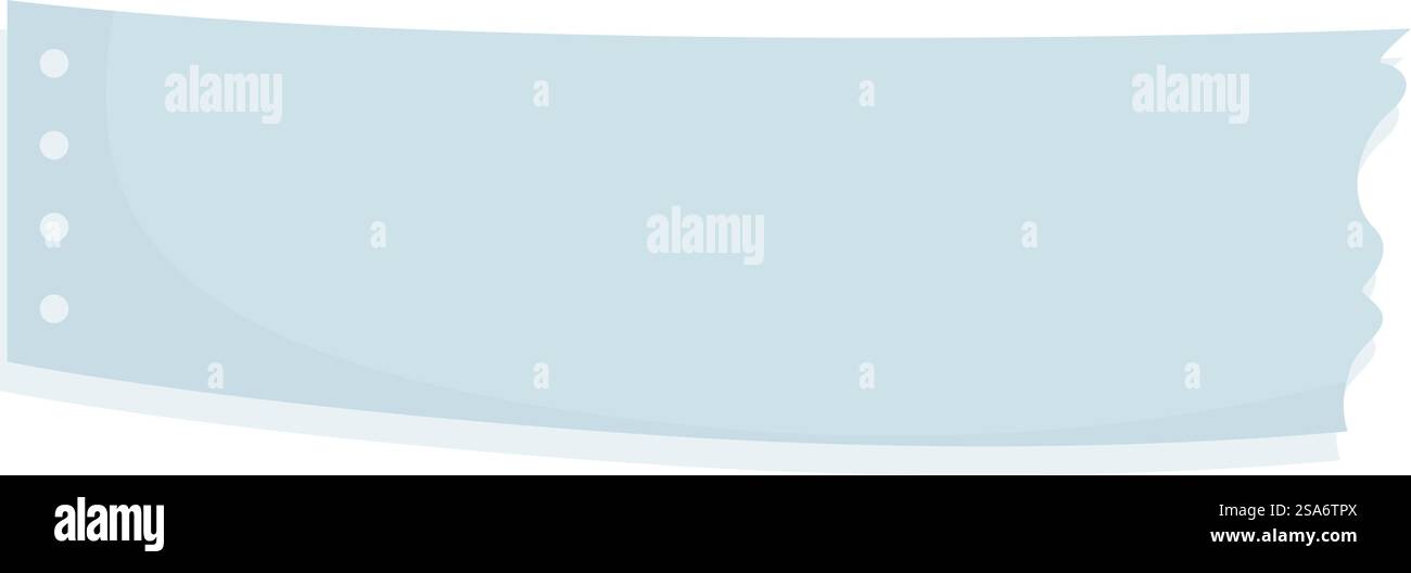 Gray Sticky Note Blank gray sticky note with a torn right edge is sticking on a white ...