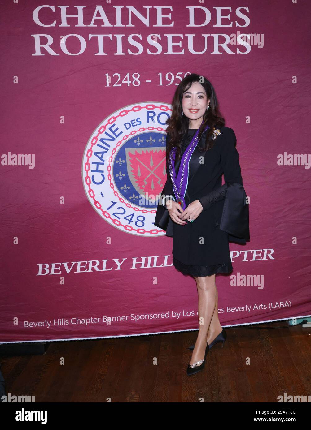 Santa Monica, California, USA. 26th January, 2025. Zehra Sun, CEO of MDSUN Skincare, attending the La Chaine des Rotisseurs Beverly Hills 2025 Induction Ceremony at Chinois on Main in Santa Monica, California. Credit: Sheri Determan Stock Photo