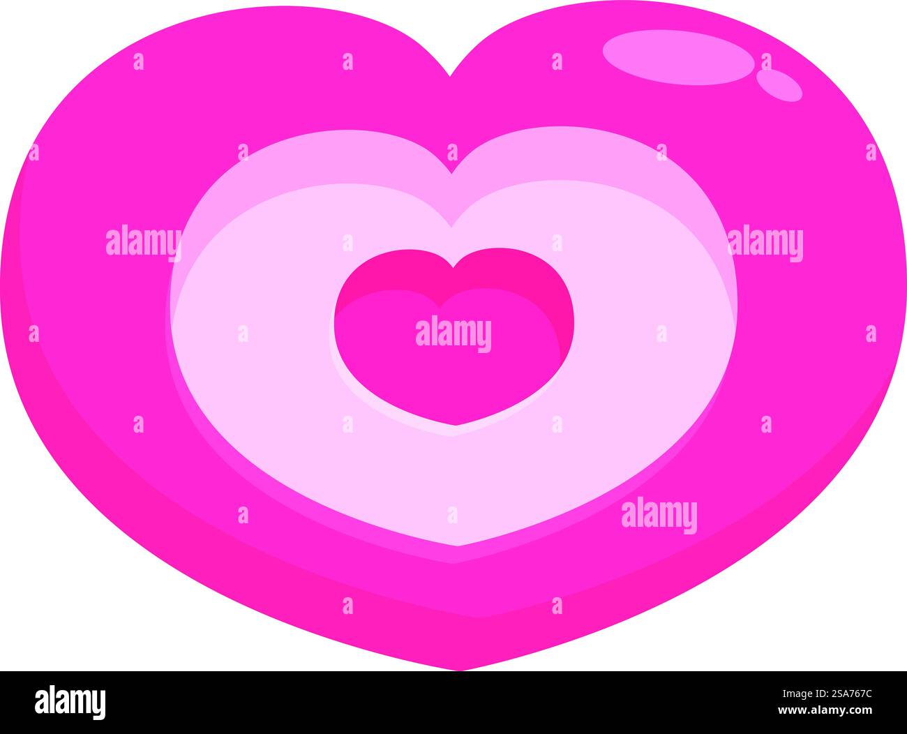Pink heart representing love and romance, perfect for valentine’s day ...