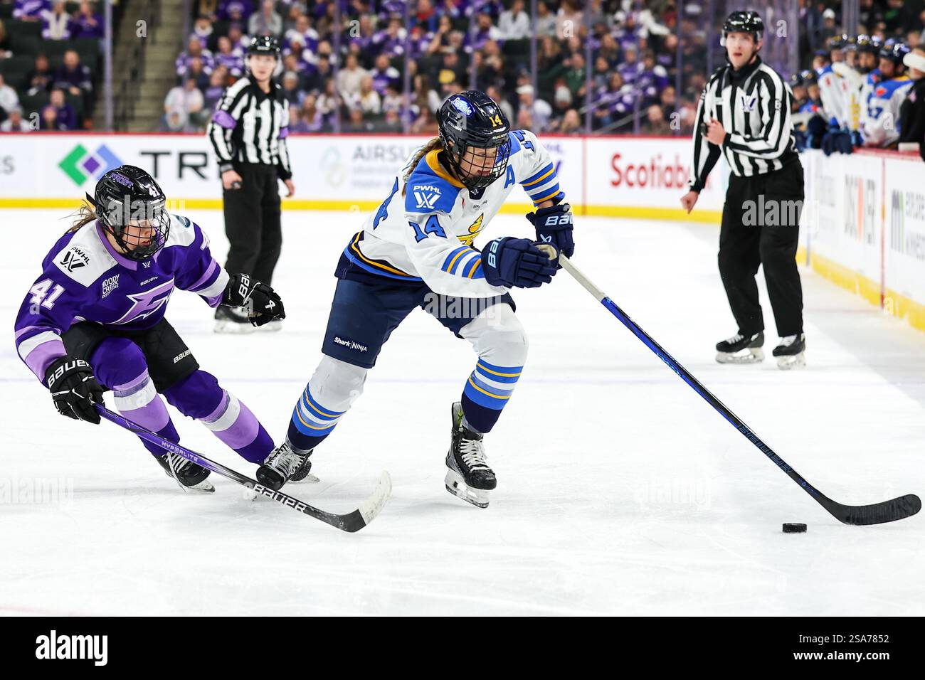 Filbert Ranata January 28th, 2025: Toronto Sceptres defender Ranata Fast (14) defends ...