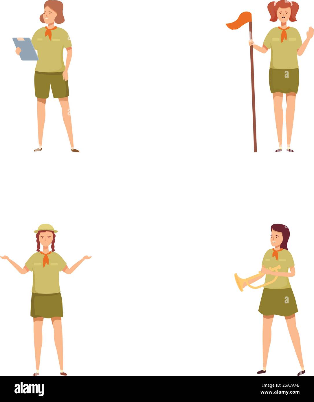 Hiking trekking animated illustration design hi-res stock photography ...