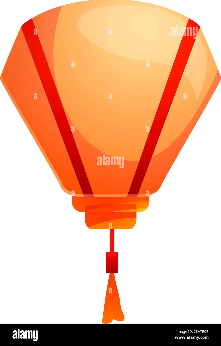 Traditional chinese paper lantern is hanging, celebrating the chinese ...