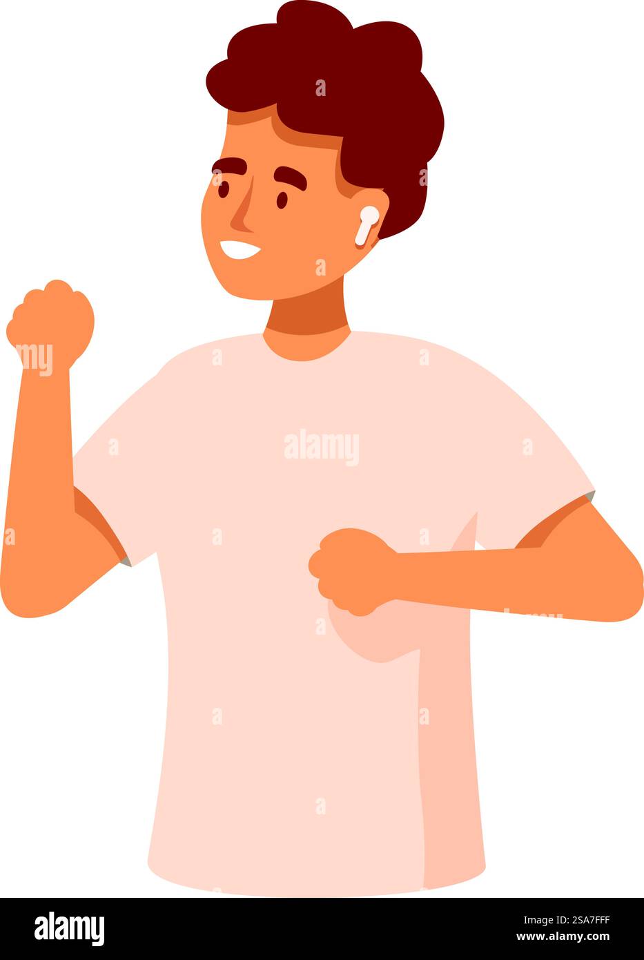 Feeling good dancing listening music Stock Vector Images - Alamy