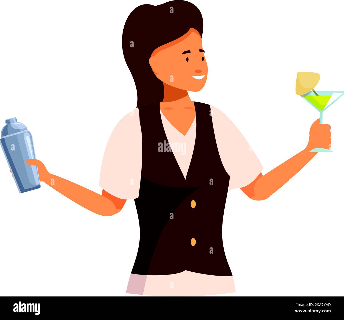 Bartender serving woman cocktail bar Cut Out Stock Images \u0026 Pictures - Alamy, image size:1300x1210