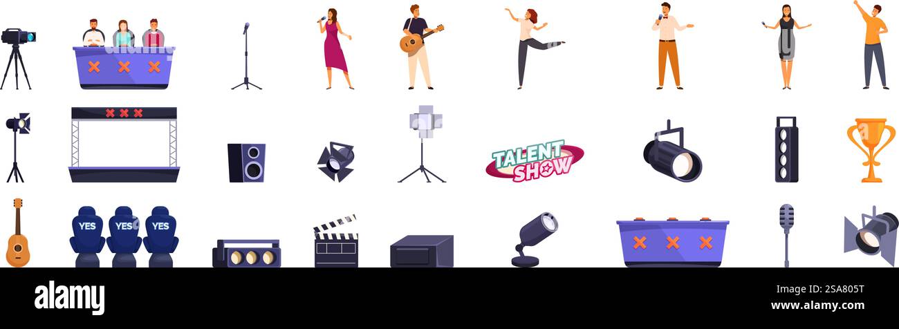 Singers audition Stock Vector Images - Alamy