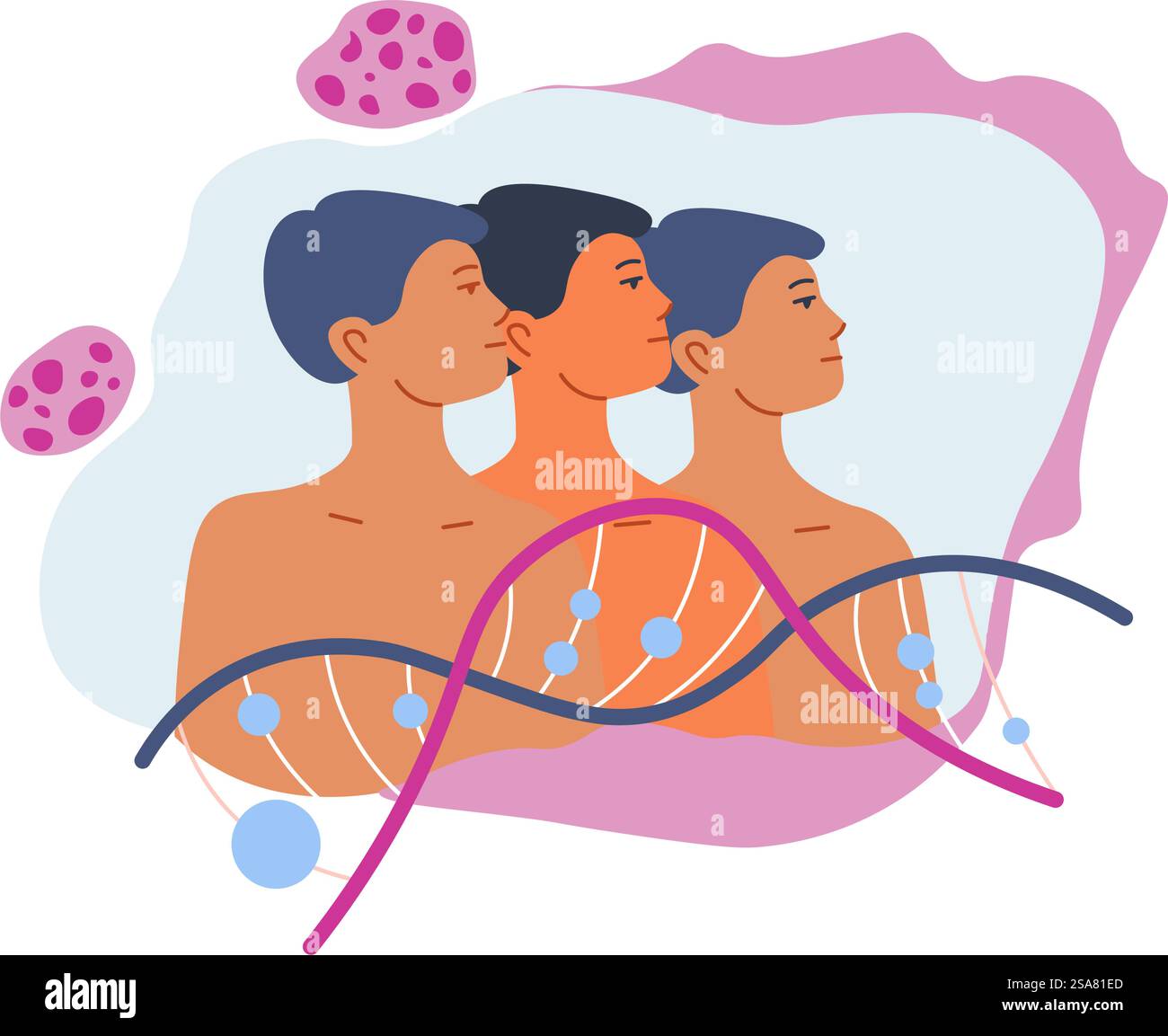 Changing dna structure and sequence of people hi-res stock photography ...