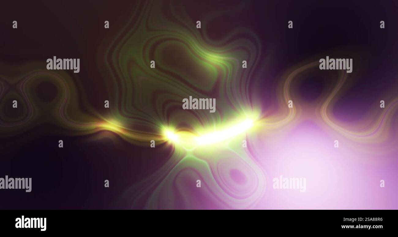 Image of glowing light trails moving over black background Stock Photo ...