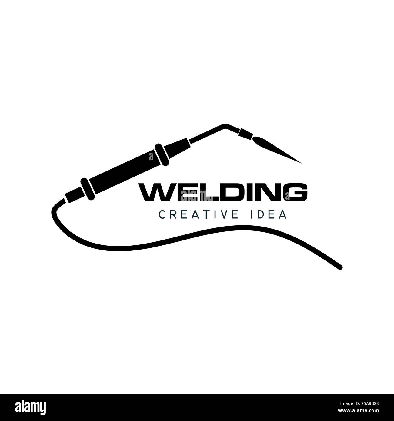 Welding Tool Vector Icon Design Illustration Stock Vector