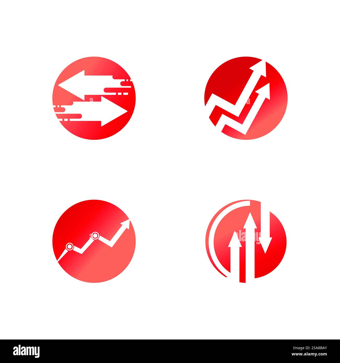 Arrow ilustration logo vector template Stock Vector