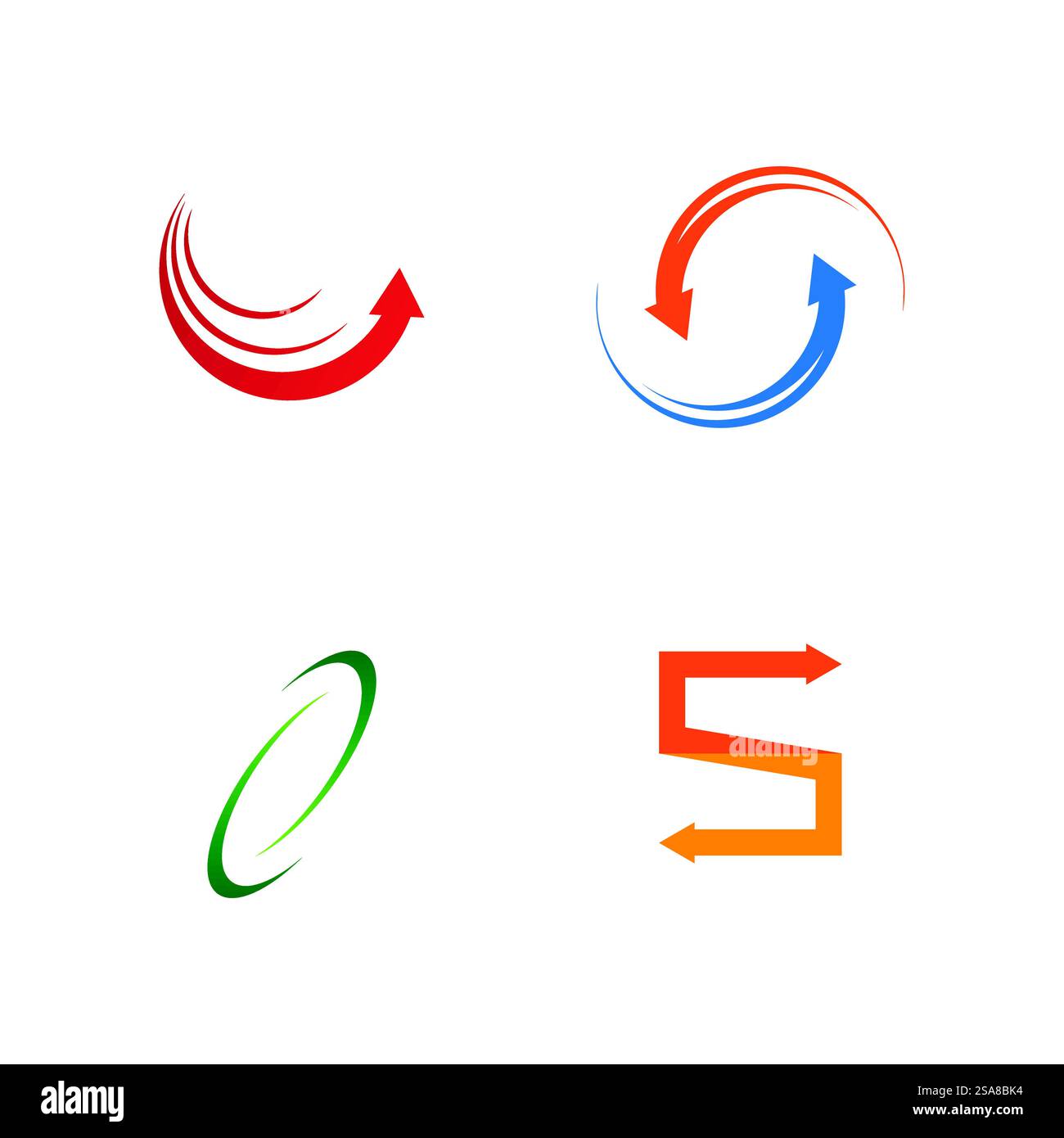 Arrow ilustration logo vector template Stock Vector