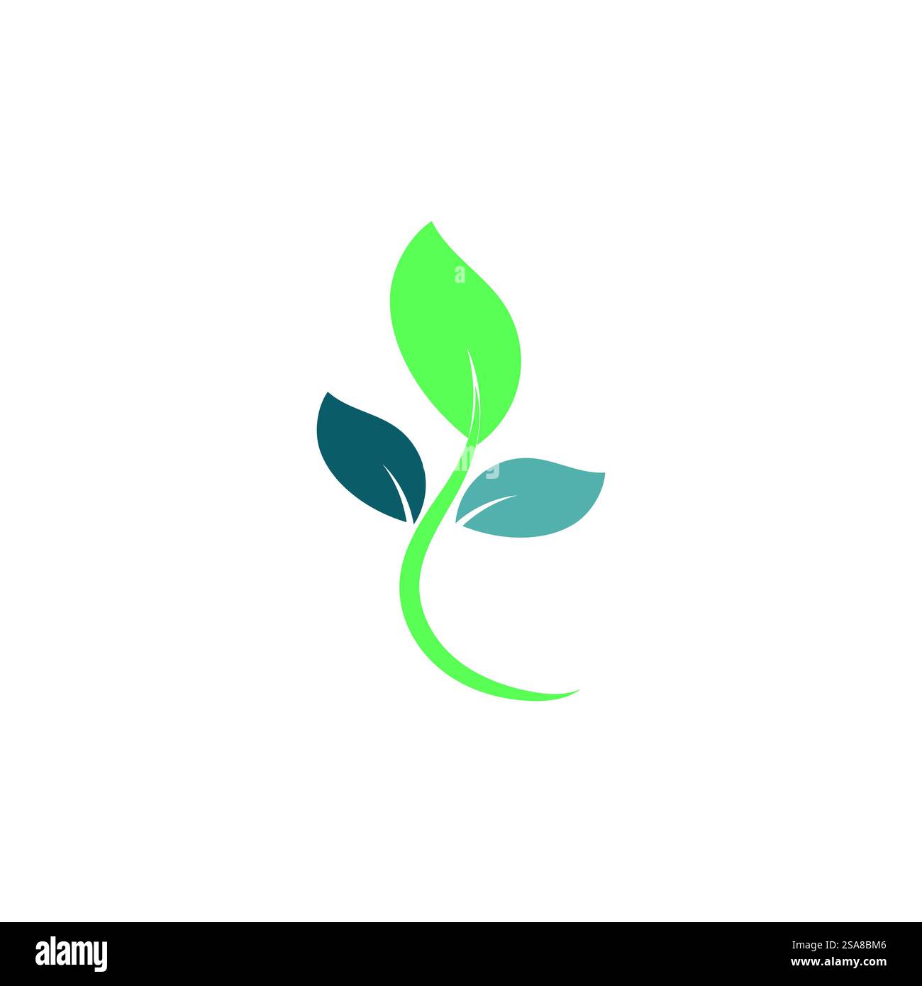 Green leaf logo vector element symbol template Stock Vector Image & Art ...