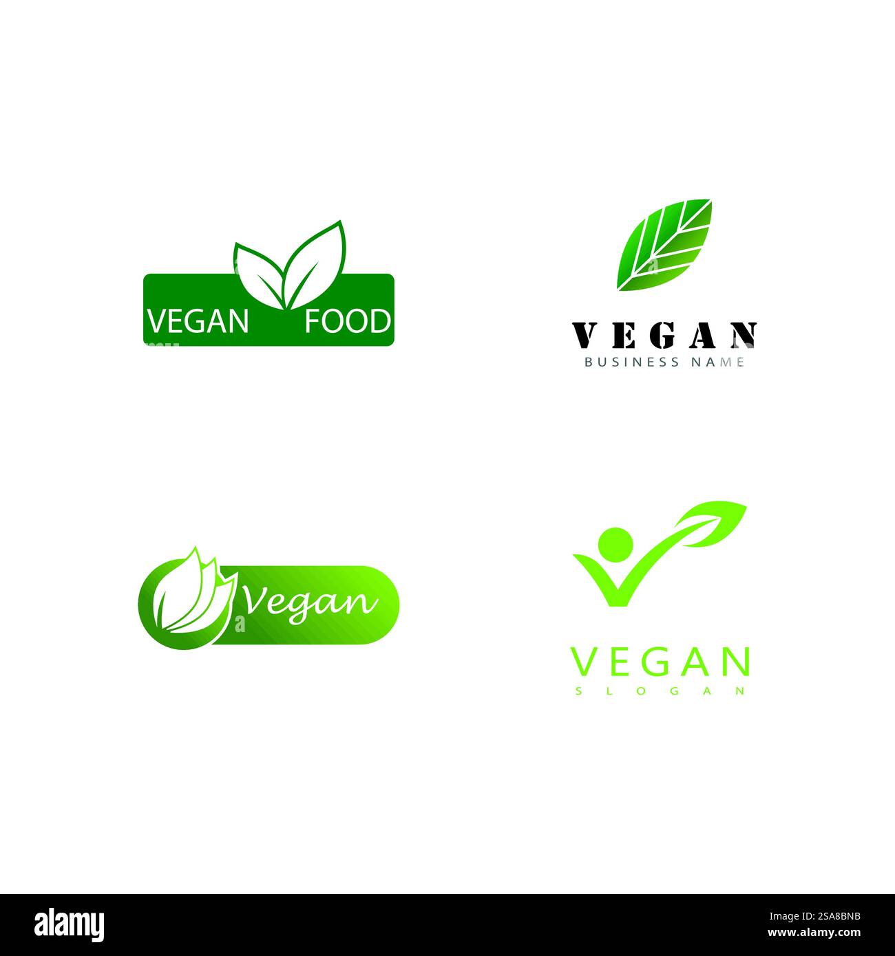 Vegan logo vector template symbol design Stock Vector Image & Art - Alamy