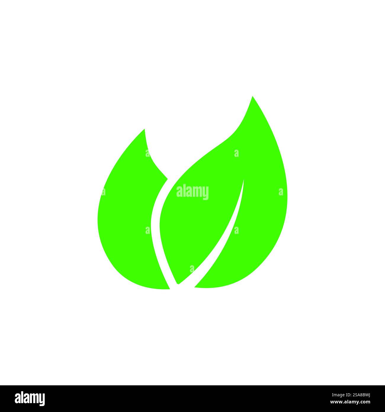 Green leaf logo vector template element symbol design Stock Vector ...