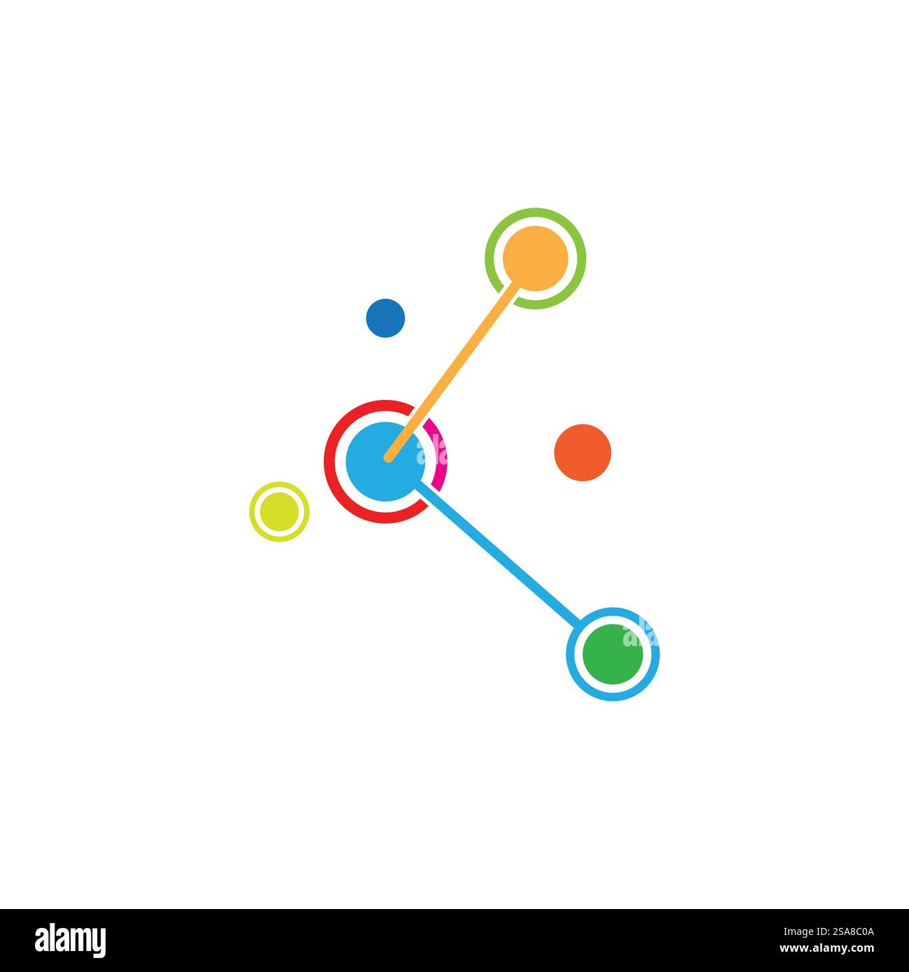 Molecule logo vector template element and symbol Stock Vector Image ...
