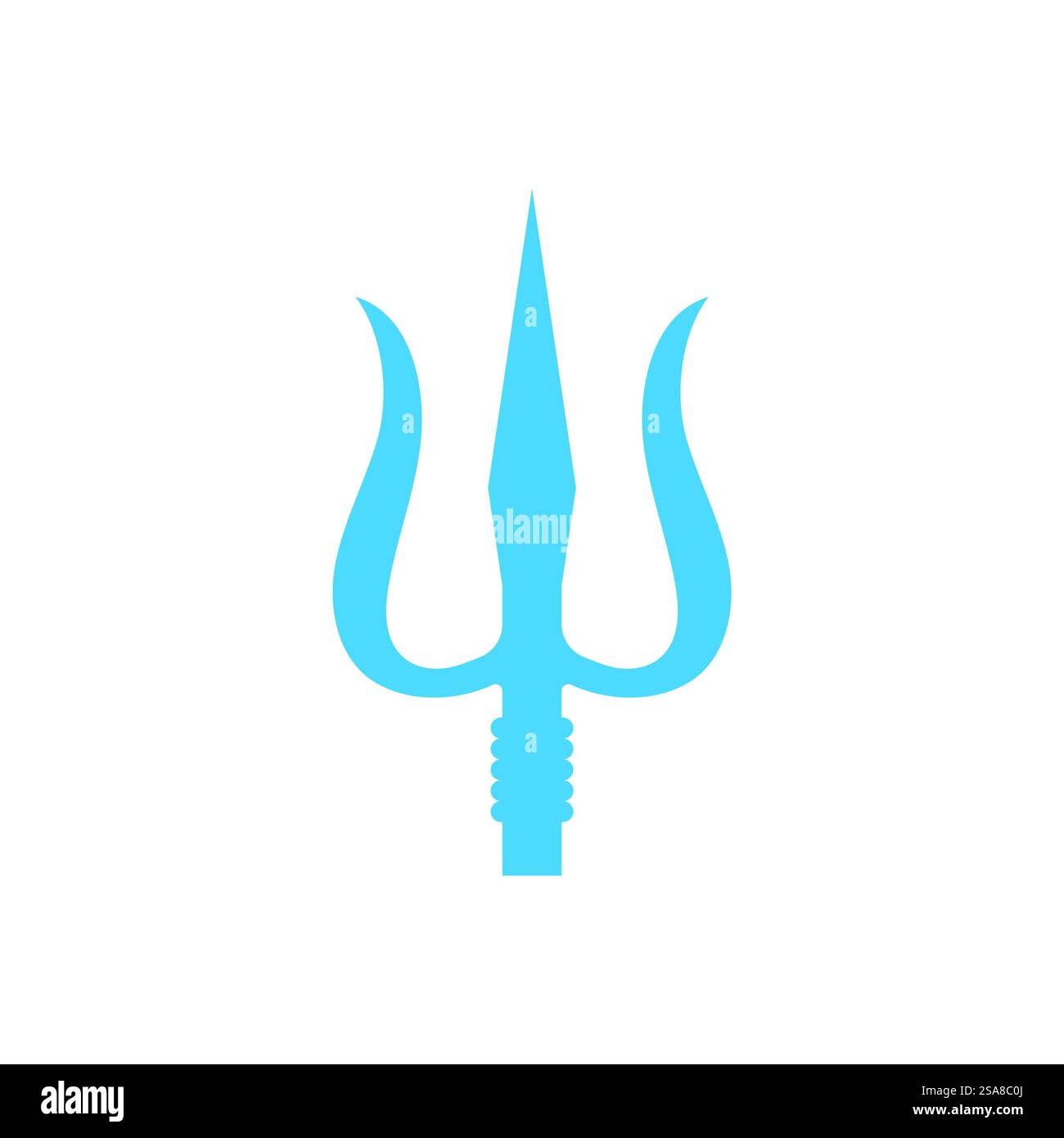 Trident logo vector template symbol element design Stock Vector