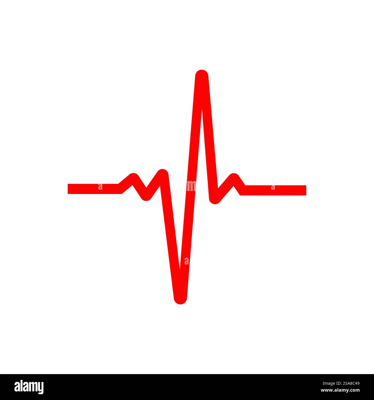 Pulse line ilustration logo vector template Stock Vector