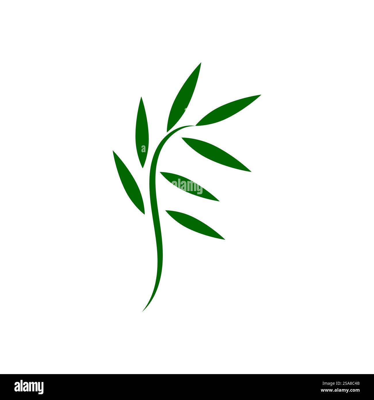 Green leaf logo vector element symbol template Stock Vector Image & Art ...