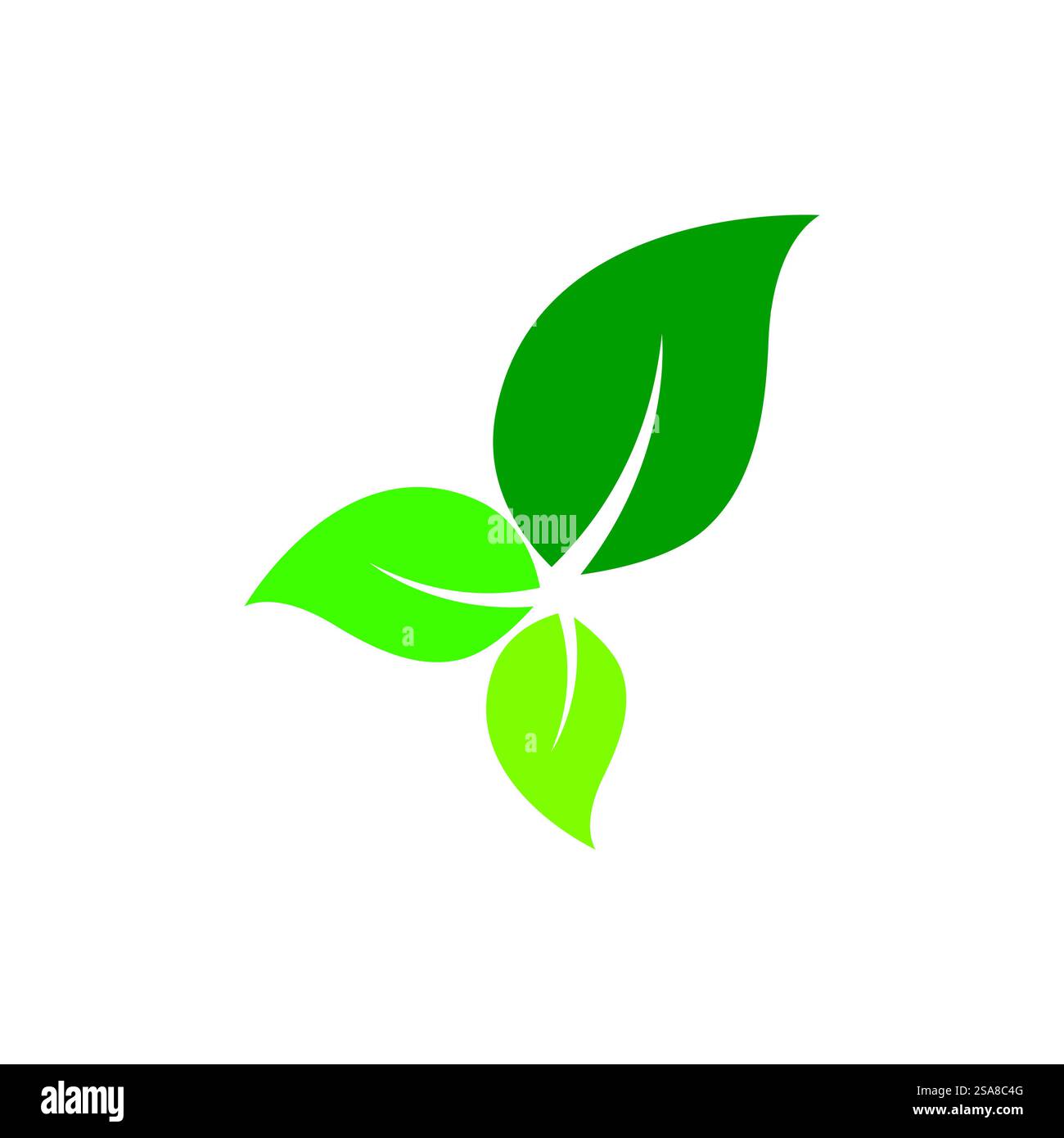Green leaf logo vector template element symbol design Stock Vector ...