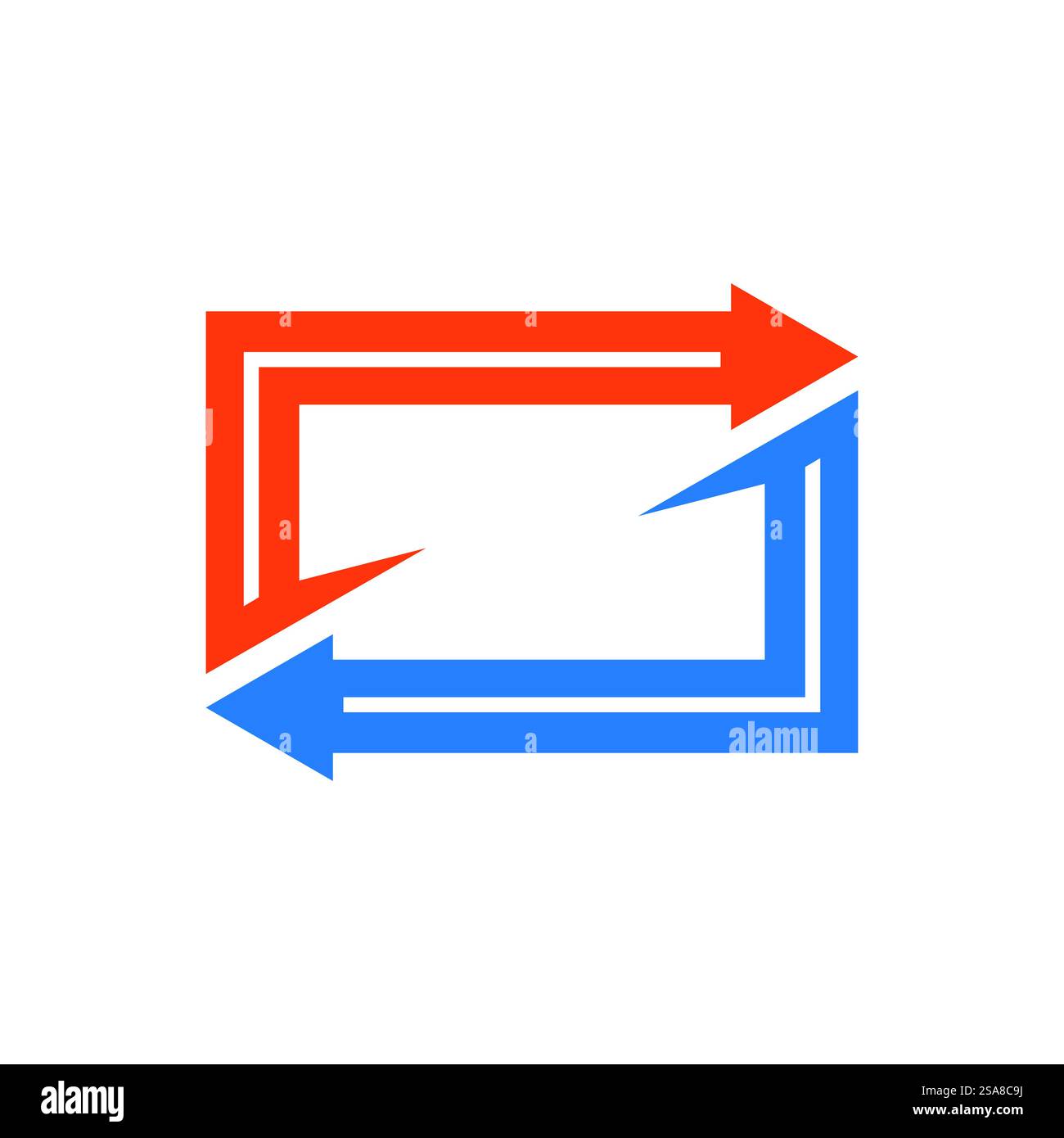Arrow ilustration logo vector template Stock Vector
