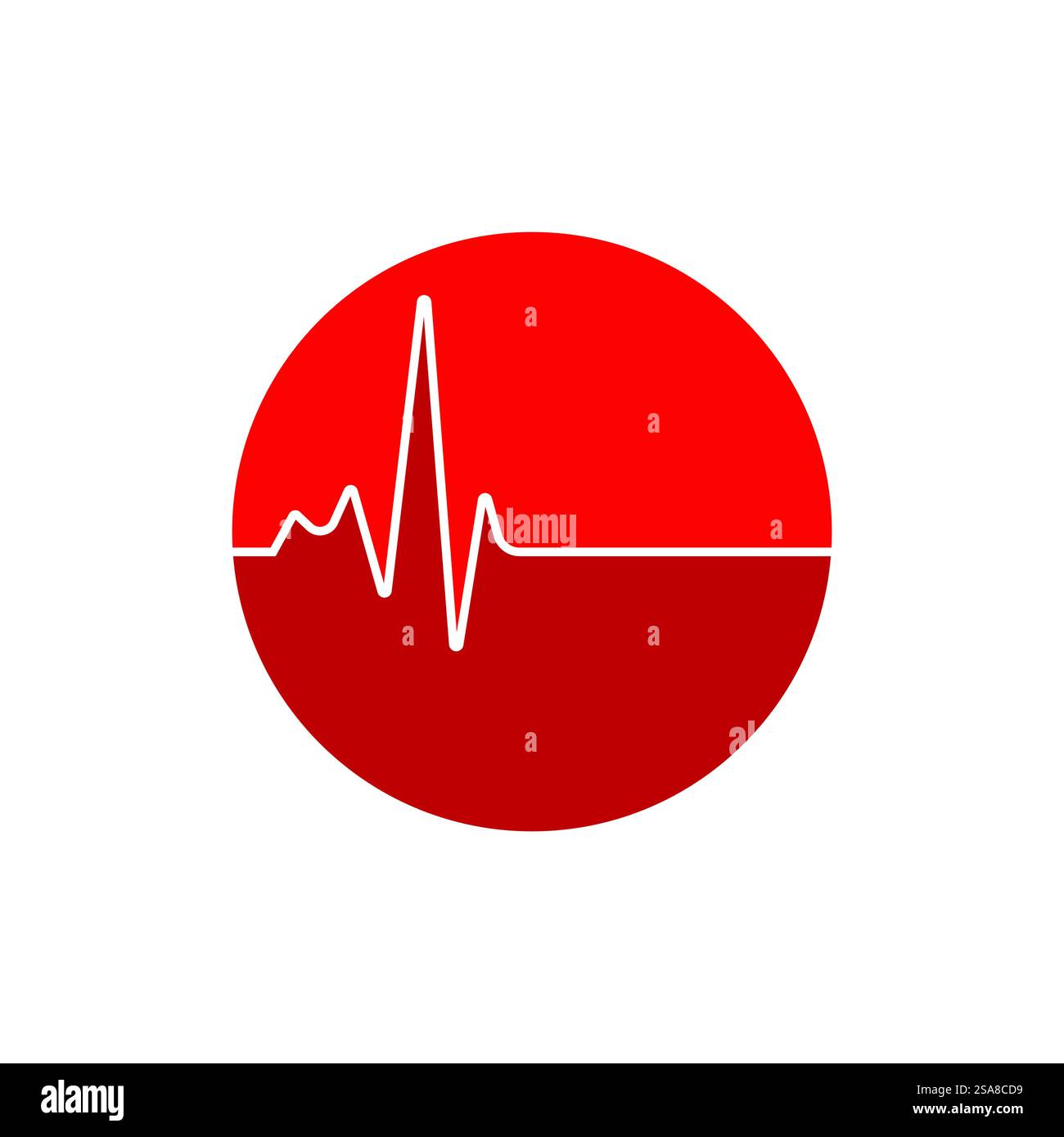 Pulse line ilustration logo vector template Stock Vector