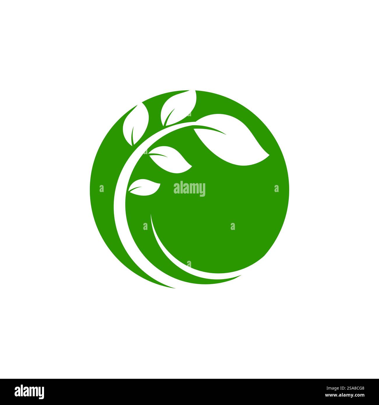 Green leaf logo vector element symbol template Stock Vector Image & Art ...