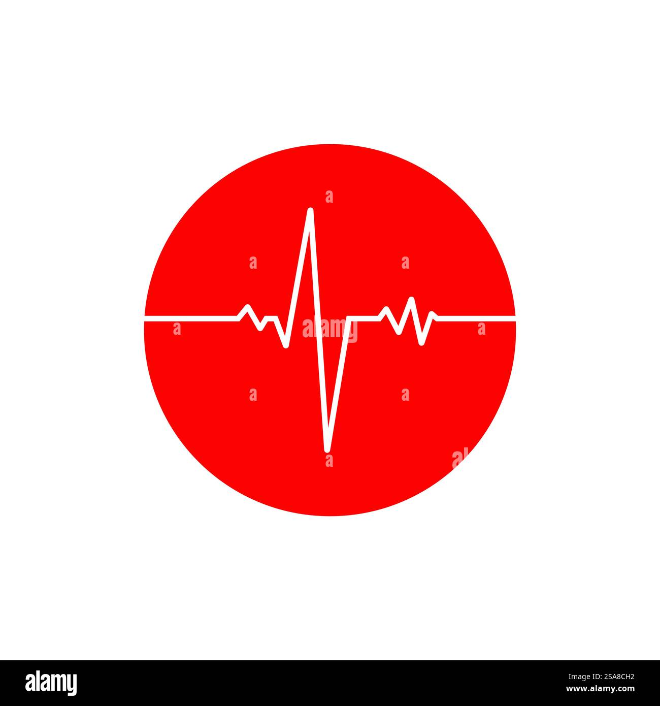 Pulse line ilustration logo vector template Stock Vector