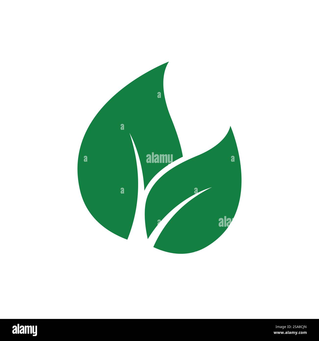 Green leaf logo vector template element symbol design Stock Vector ...