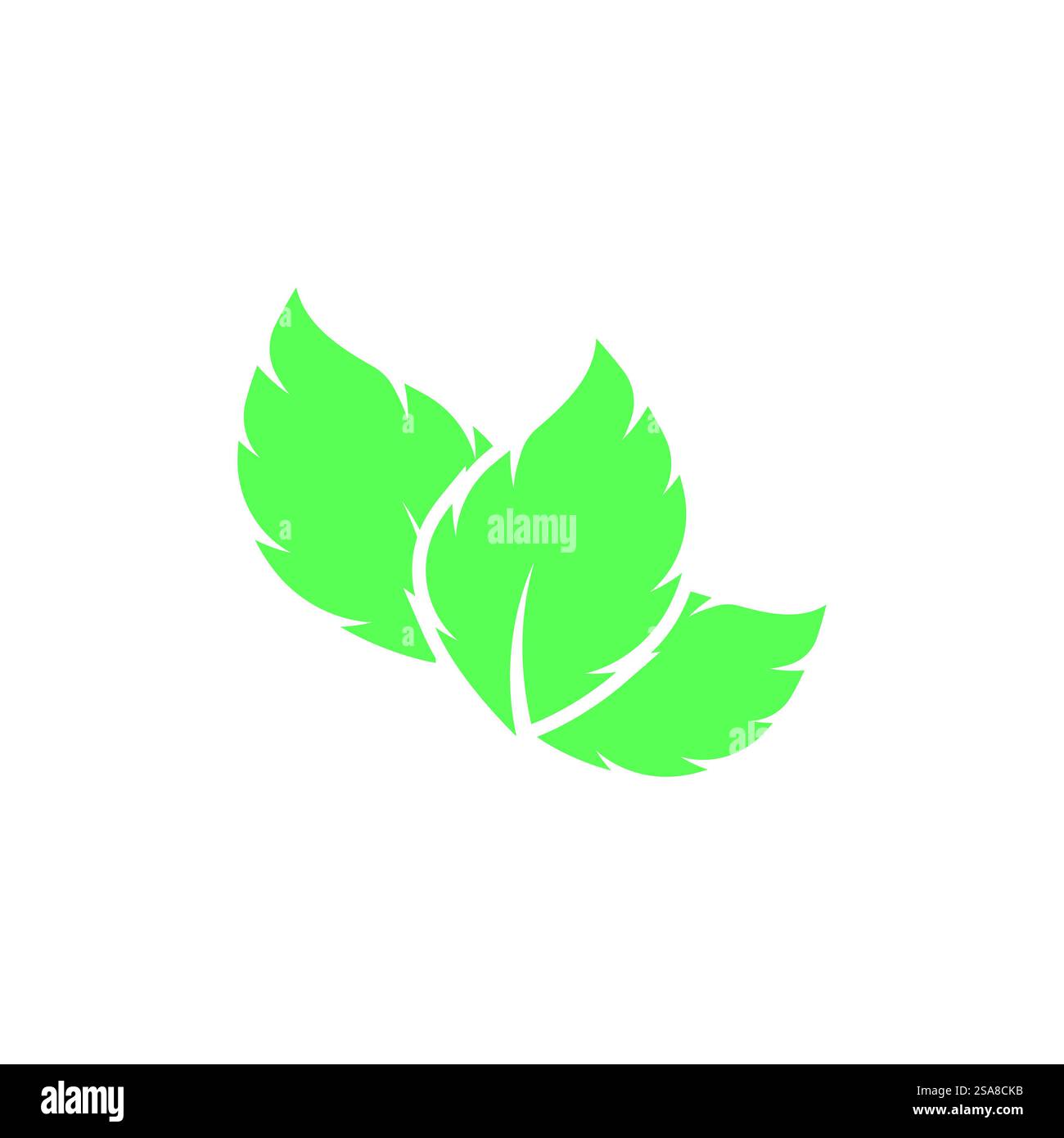 Green leaf logo vector element symbol template Stock Vector Image & Art ...