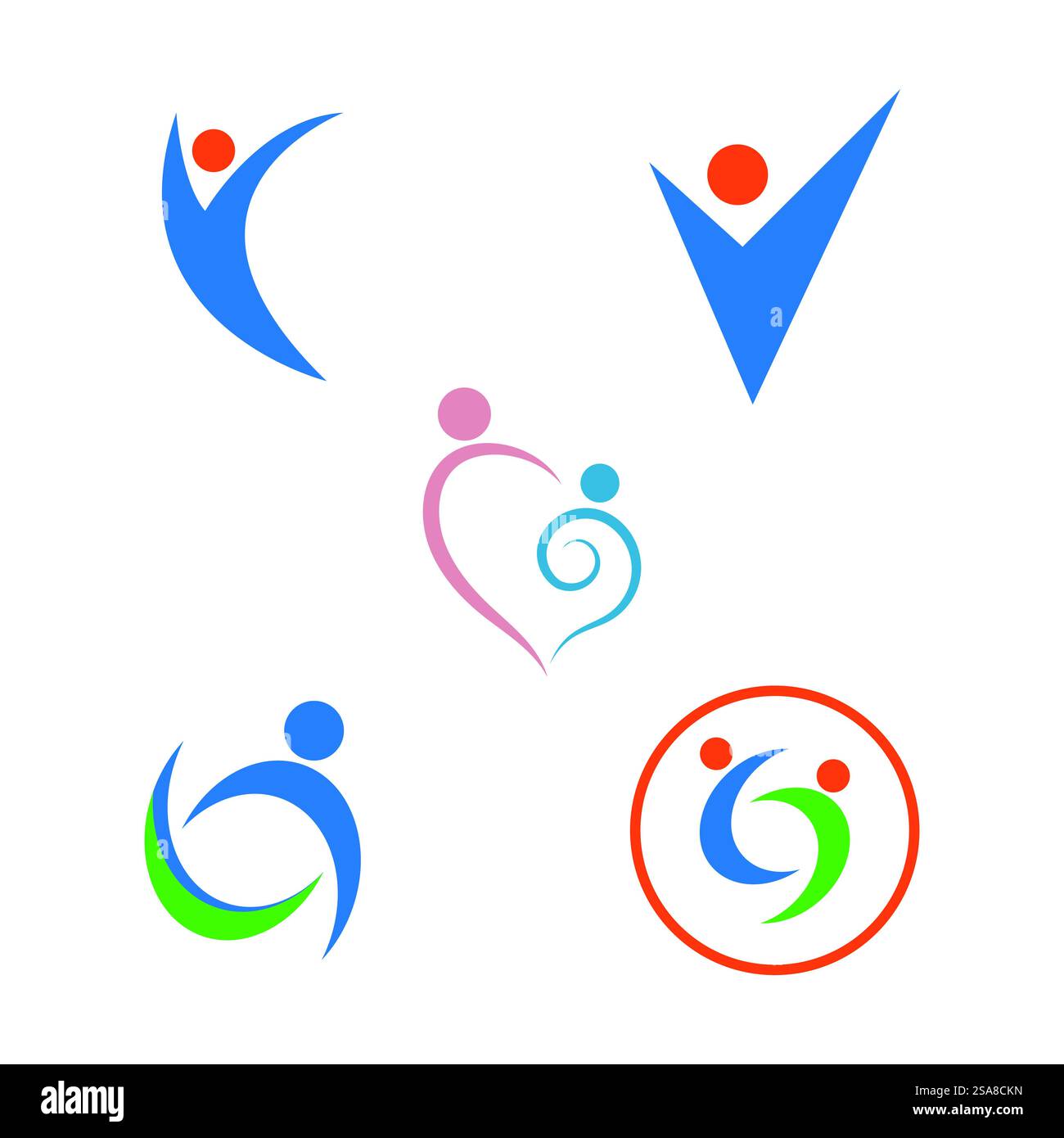 Healthy Life people logo template vector design Stock Vector Image ...