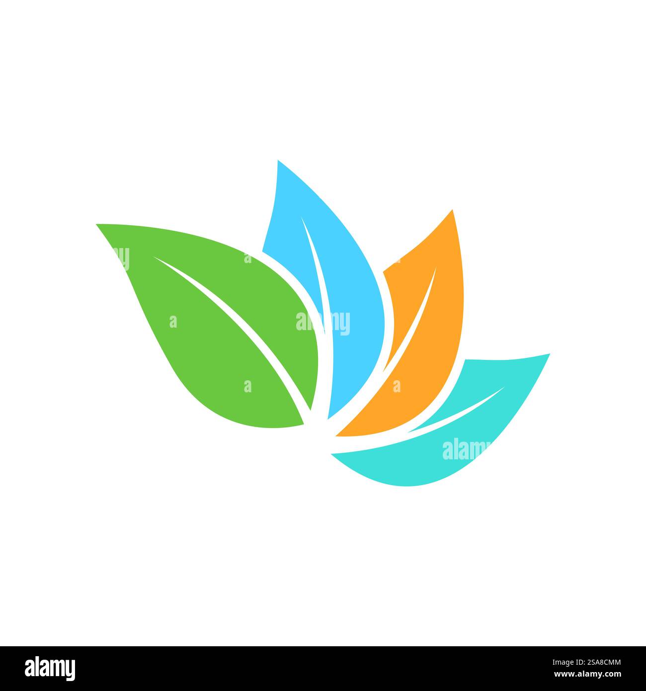 Green leaf logo vector template element symbol design Stock Vector ...