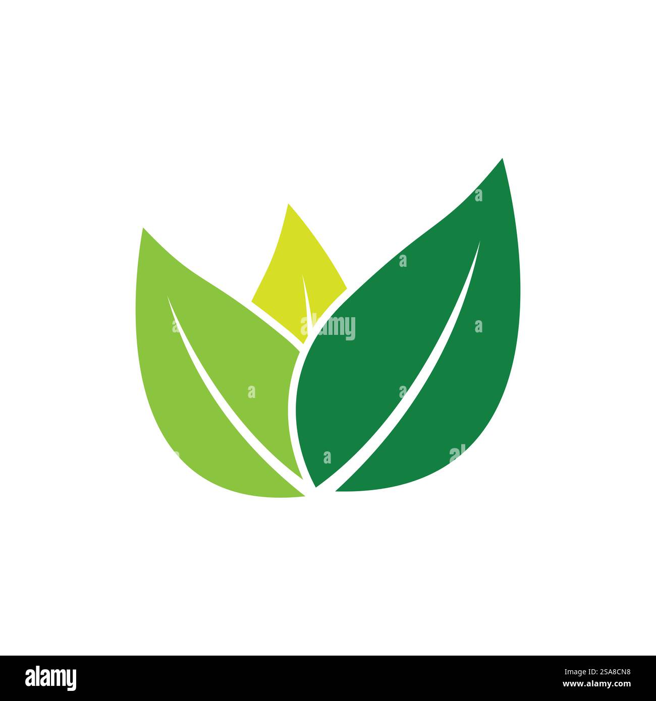 Green leaf logo vector template element symbol design Stock Vector ...