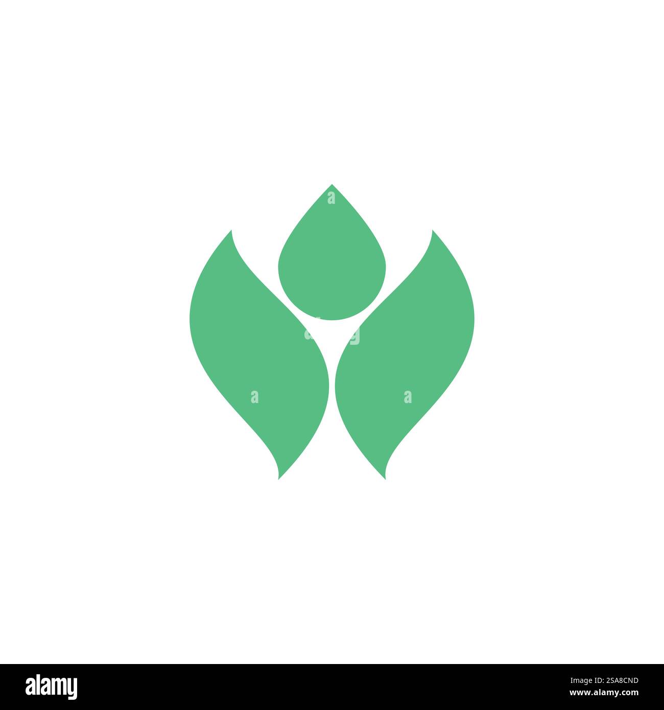 Green leaf logo vector element symbol template Stock Vector Image & Art ...