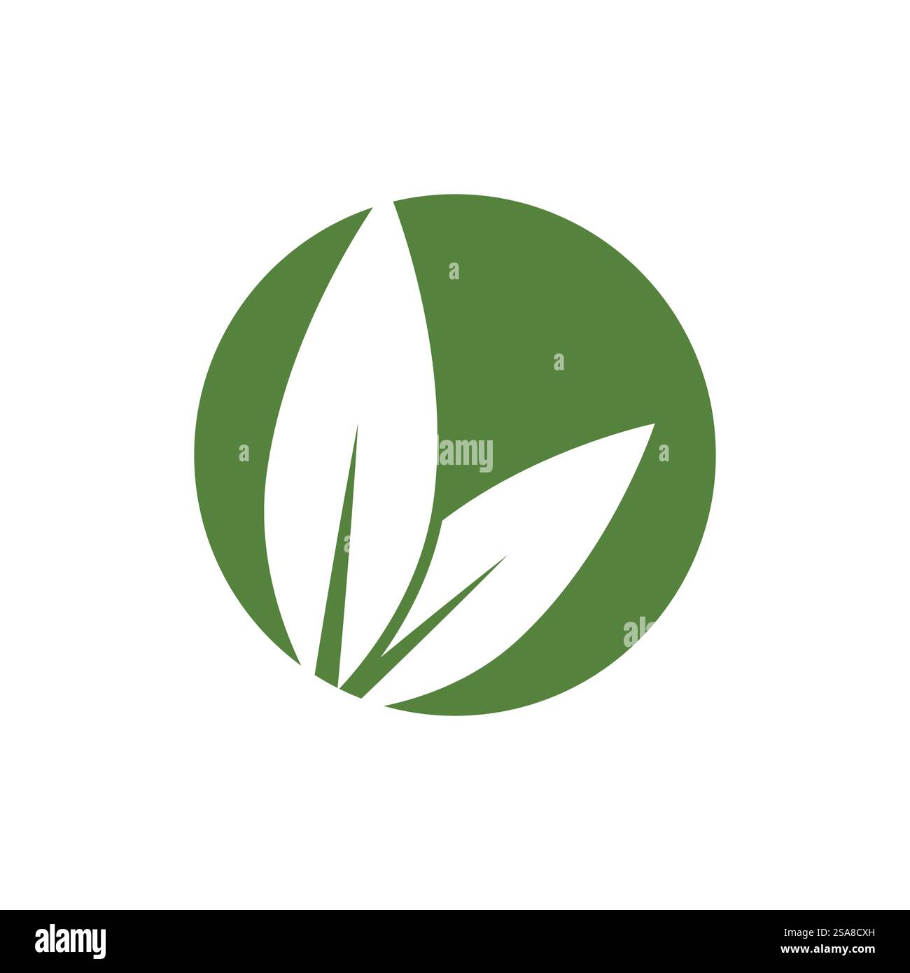 Green leaf logo vector element symbol template Stock Vector Image & Art ...