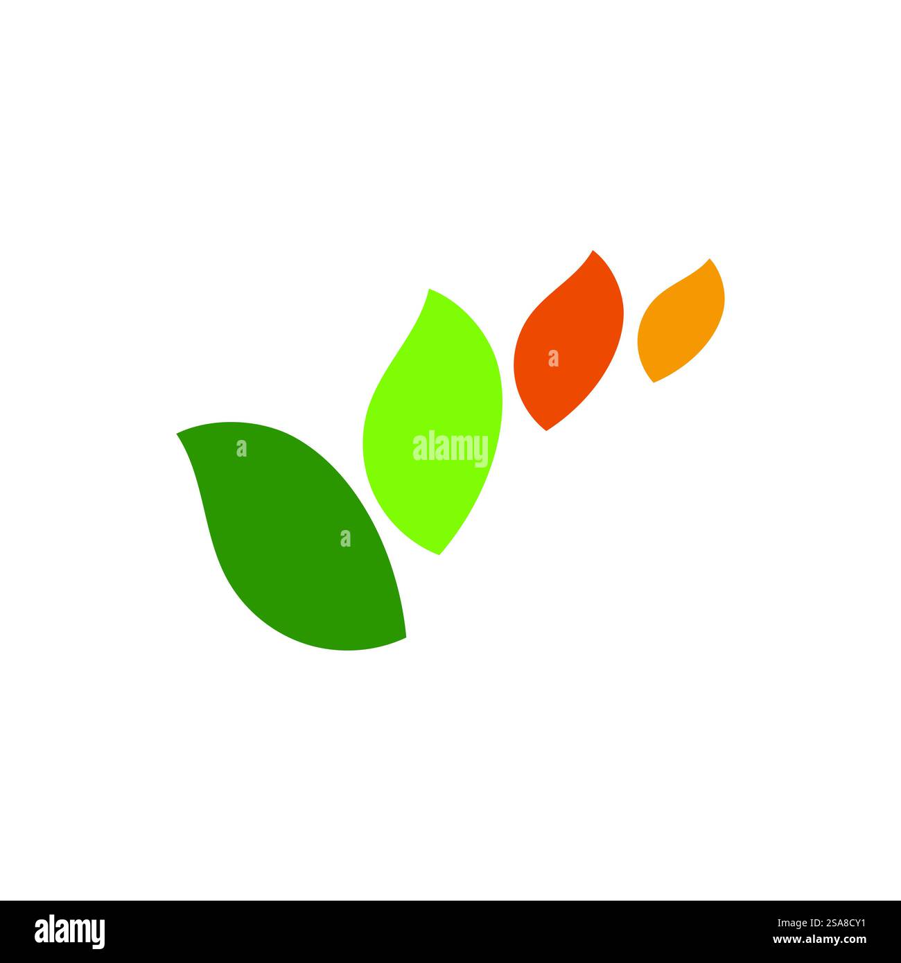 Green leaf logo vector element symbol template Stock Vector Image & Art ...