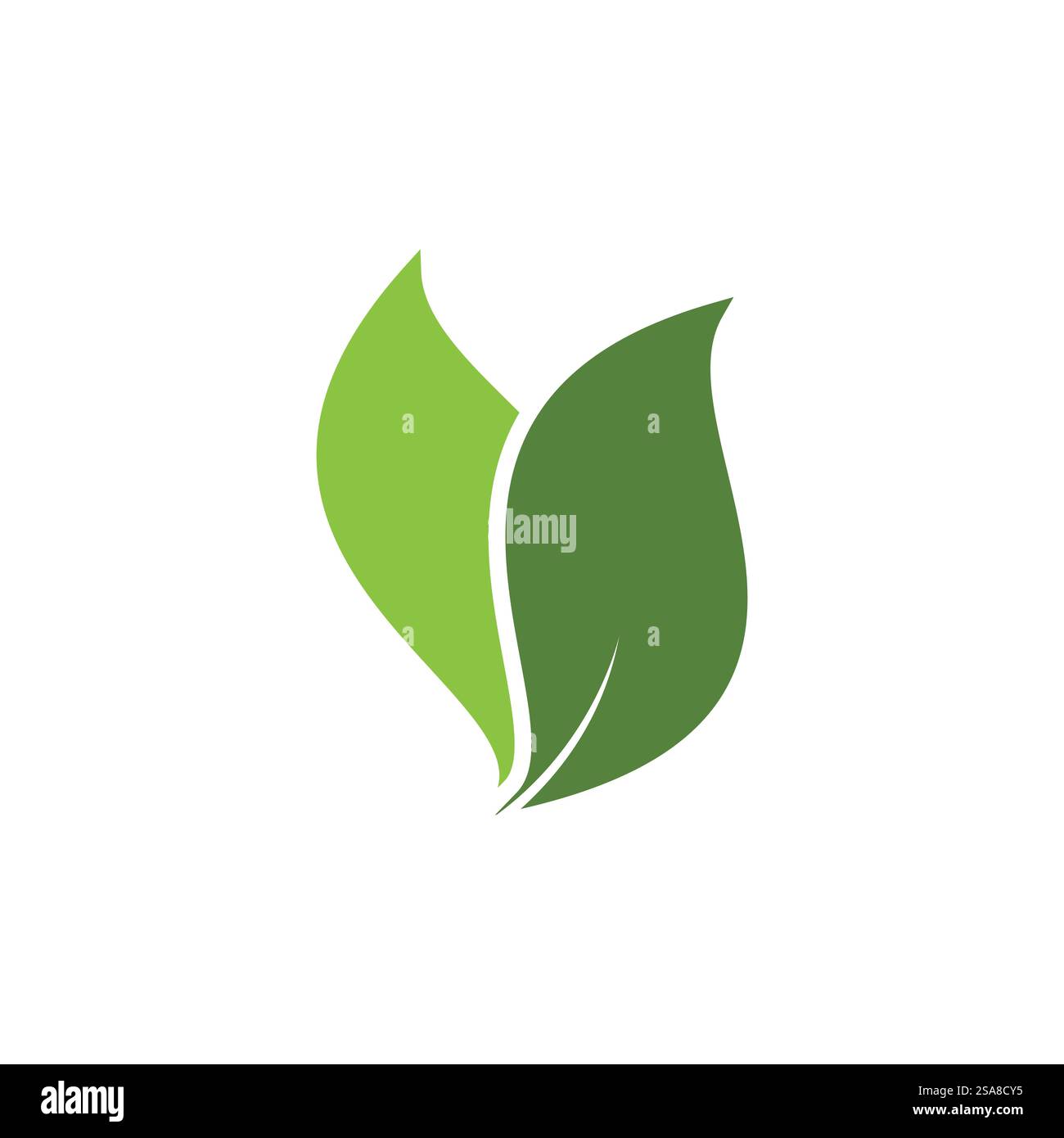 Green leaf logo vector element symbol template Stock Vector Image & Art ...