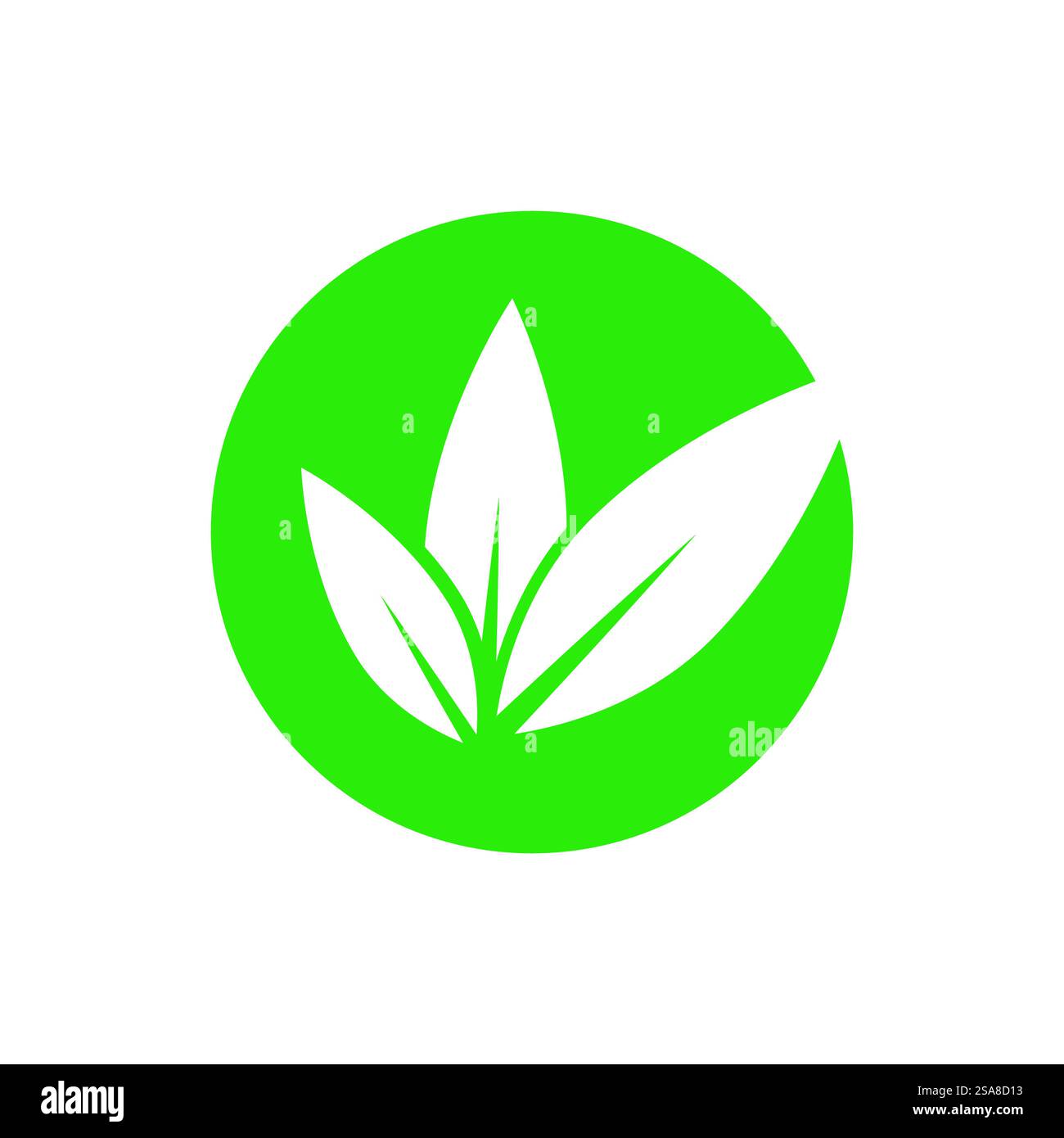 Green leaf logo vector element symbol template Stock Vector Image & Art ...