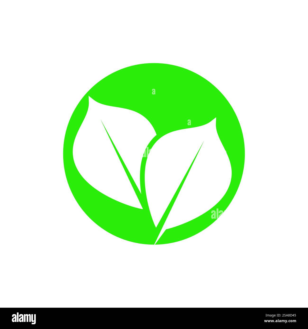 Green leaf logo vector element symbol template Stock Vector Image & Art ...