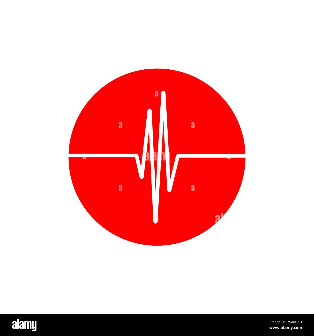 Pulse line ilustration logo vector template Stock Vector