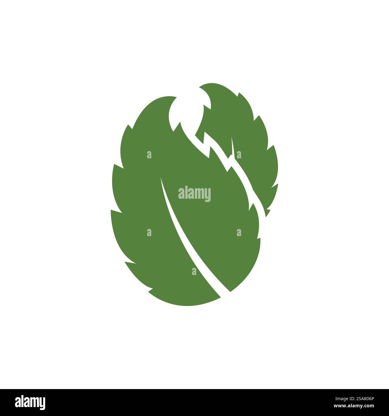 Mint leaf logo vector template symbol design Stock Vector Image & Art ...